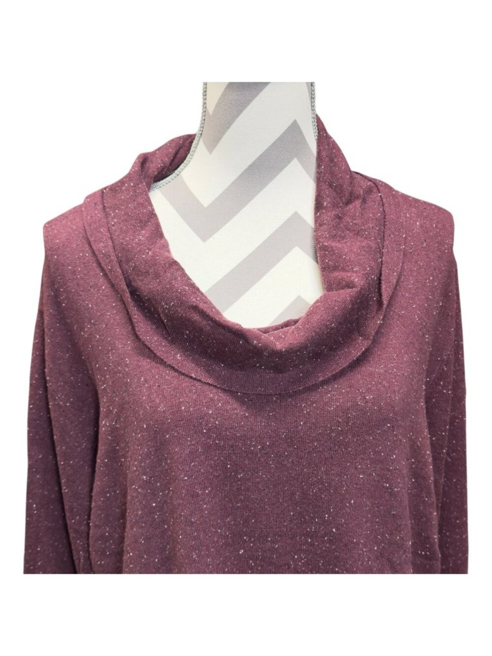 J. Jill Ultra Soft Port Colored Cowl Neck Tunic Sweater - Women's Size 4X